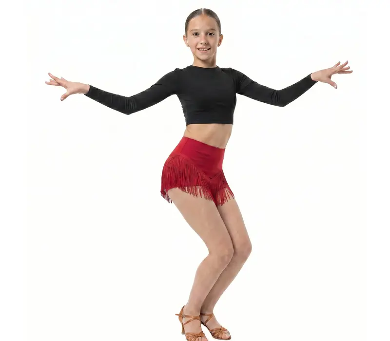 Dancee Wendy, Mädchen-Shorts mit Fransen - Rot - red