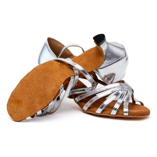 Dancee Zara, Lateinschuhe für Damen - Silber Dancee Zara, Lateinschuhe für Damen - Silber