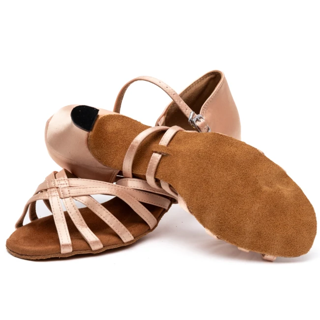 Dancee Zara, Lateinschuhe für Damen – Flesh satin WJ