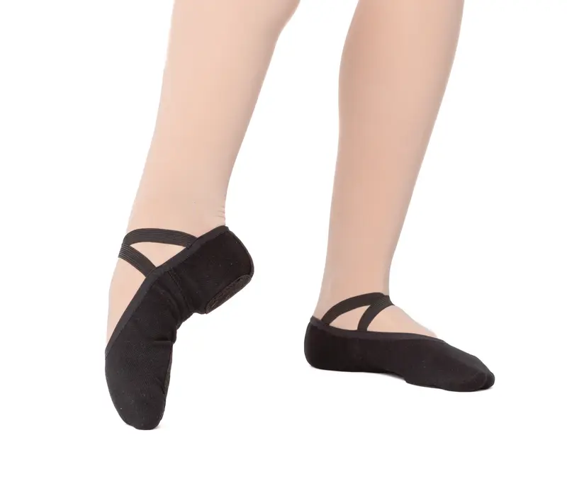 Dancee Pro stretch, elastische Ballettschläppchen für Damen Dancee Pro Stretch, Damen elastische Ballettschläppchen - Schwarz