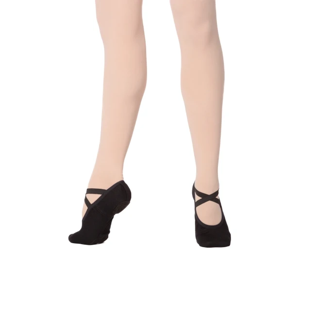 Dancee Pro Stretch, Damen elastische Ballettschläppchen - Schwarz Dancee Pro Stretch, Damen elastische Ballettschläppchen - Schwarz
