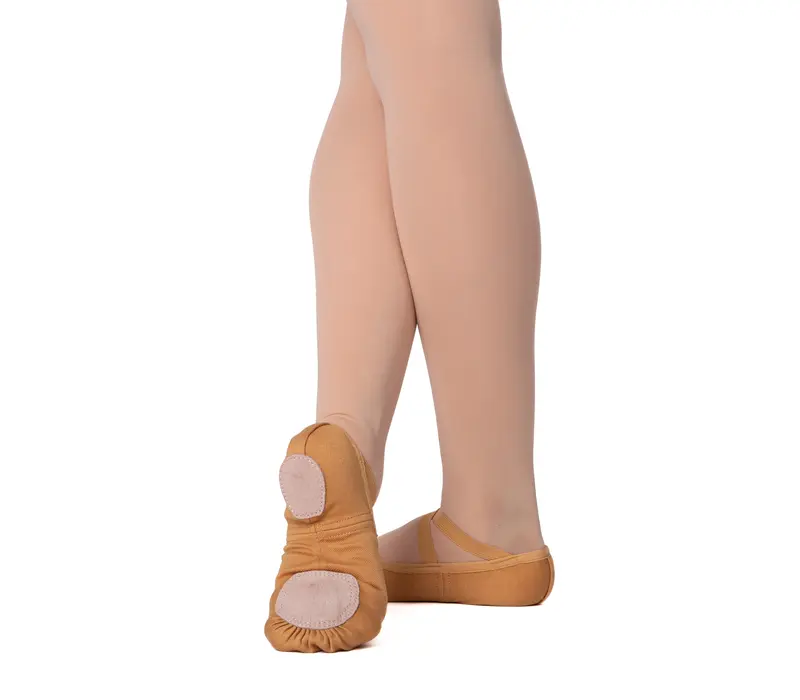 Dancee Pro Stretch, elastische Ballettschläppchen für Damen - Hautfarben - Tan