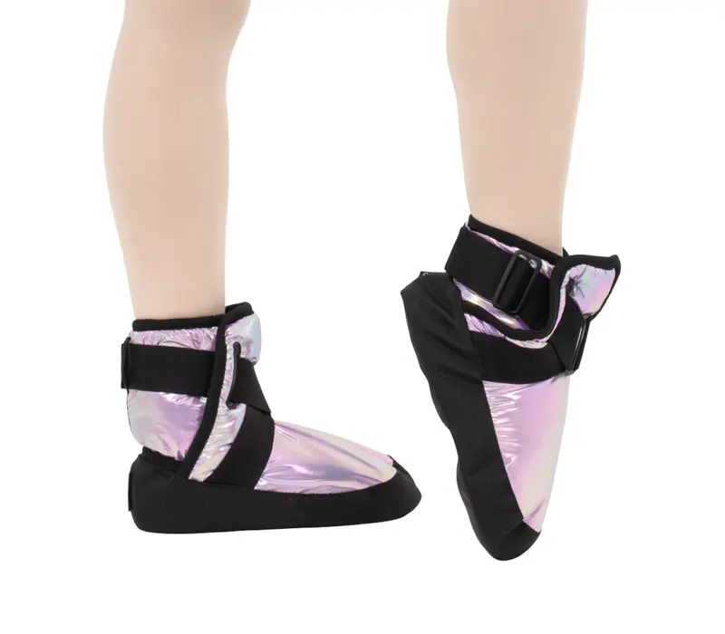 Capezio Glam Warmup Booties, Aufwärmschuhe - Metallic Helllila