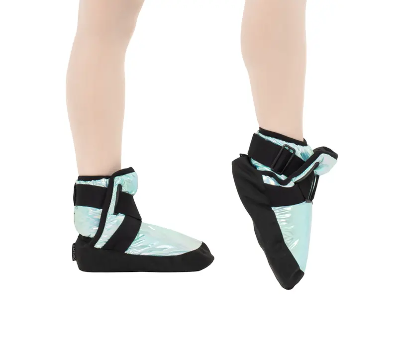 Capezio Glam Warmup Booties, Aufwärmschuhe - Metallic Pacific