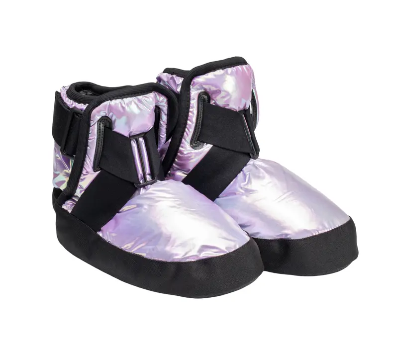 Capezio Glam Warmup Booties, Aufwärmschuhe - Metallic Helllila