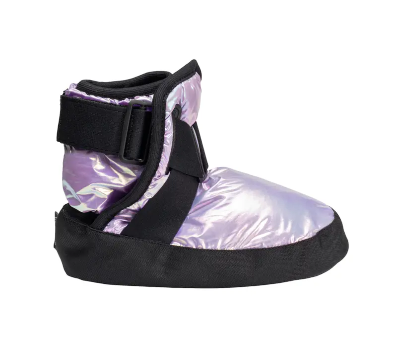 Capezio Glam Warmup Booties, Aufwärmschuhe - Metallic Helllila
