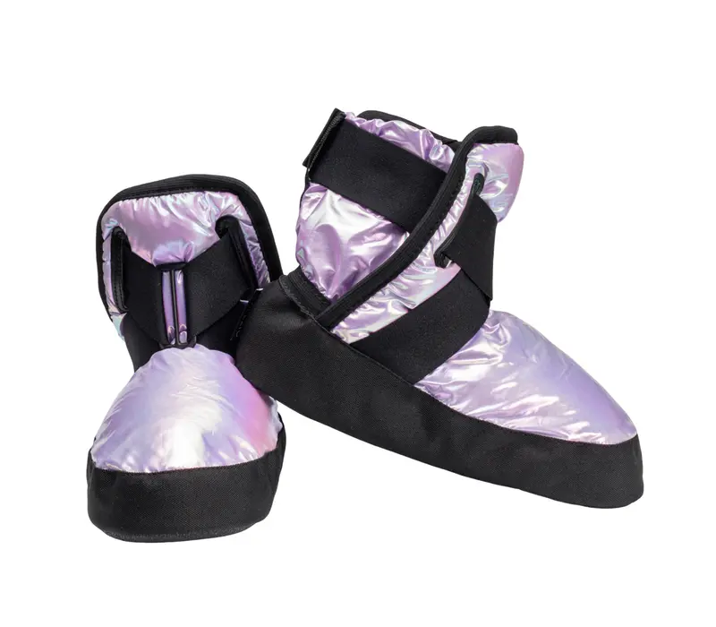 Capezio Glam Warmup Booties, Aufwärmschuhe - Metallic Helllila