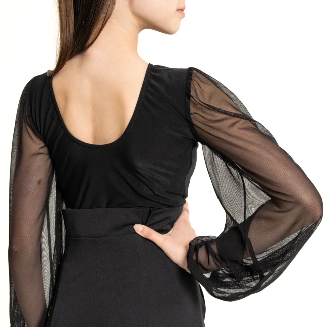 FSD Kamila Mesh, Mädchen-Body mit Netzärmeln