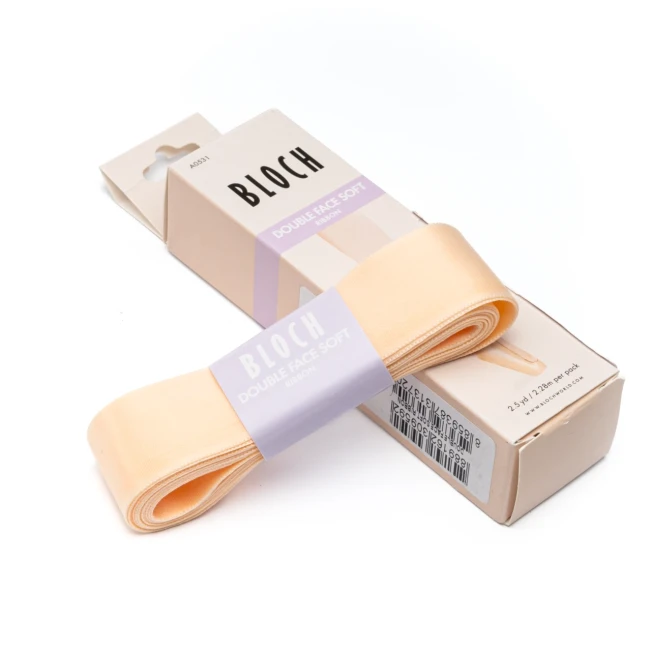 Bloch Double Face Soft Ribbon, beidseitige Satinbänder Bloch Double Face Soft Ribbon, beidseitige Satinbänder