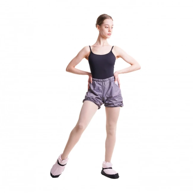Bloch, Damen kurze Raschelhose zum Aufwärmen – Hellrosa Bloch