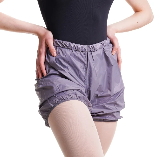 Bloch, Damen kurze Raschelhose zum Aufwärmen – Hellrosa Bloch