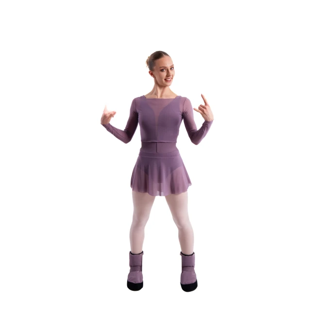 GP Warm up Lesson Booties, Tanzschuhe zum Aufwärmen - Violett – Vintage Violett GP GP Warm up Lesson Booties, Tanzschuhe zum Aufwärmen - Violett – Vintage Violett GP