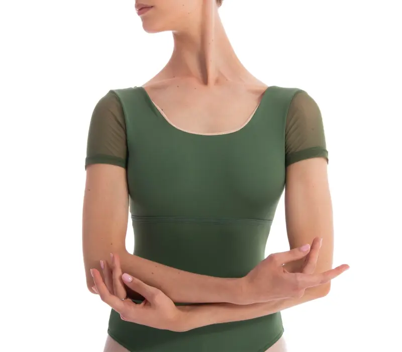 Dansez Vous Ophelia, Damen-Trikot mit Mesh-Ärmeln – Denim Blue