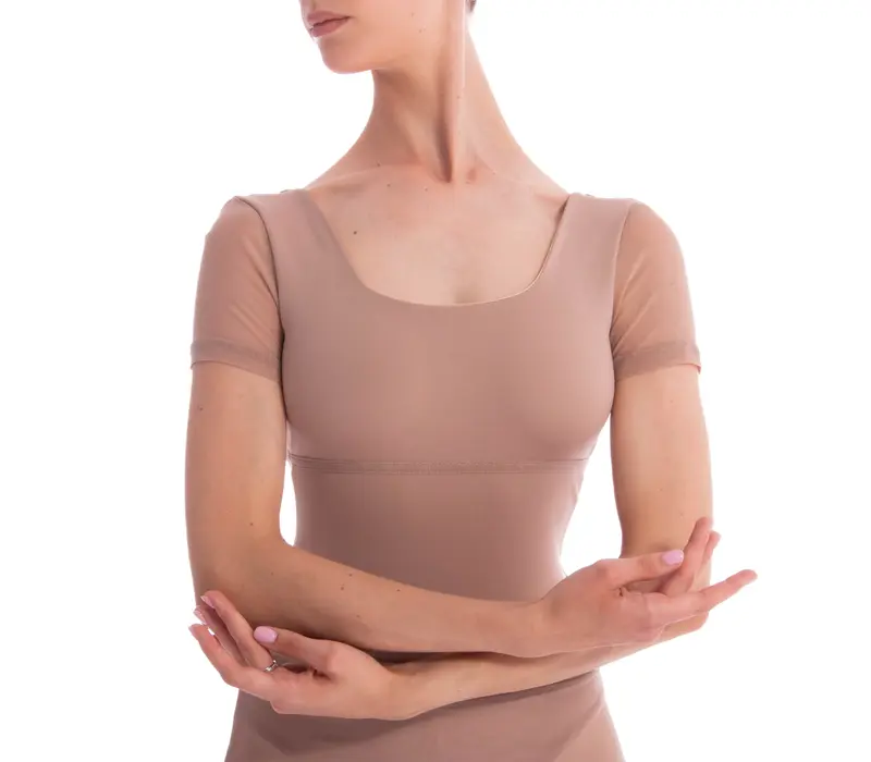 Dansez Vous Ophelia, Damen-Trikot mit Mesh-Ärmeln – Denim Blue