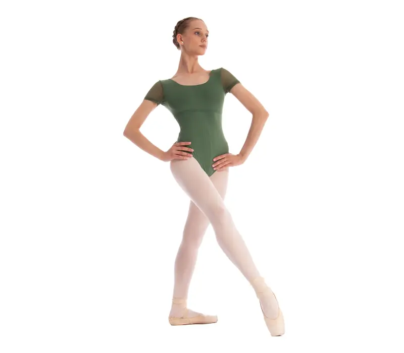 Dansez Vous Ophelia, Damen-Trikot mit Mesh-Ärmeln – Denim Blue