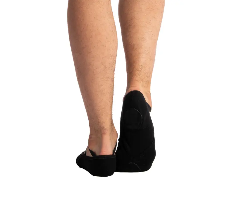 Dansez Vous Vanie, elastische Ballettschläppchen für Jungen – Schwarz Dansez Vous Vanie, elastische Ballettschläppchen für Jungen – Schwarz