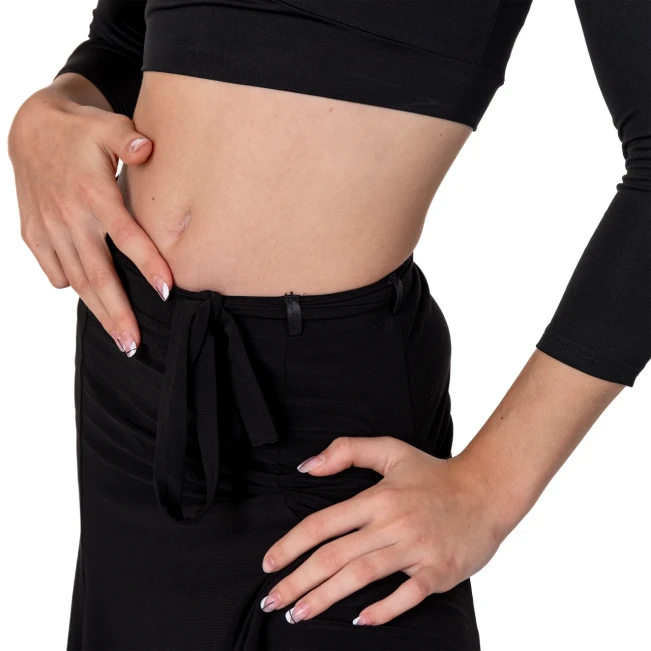 Practice-Rock, Trainingsrock für Mädchen Practice skirt, Trainingsrock für Mädchen - Schwarz