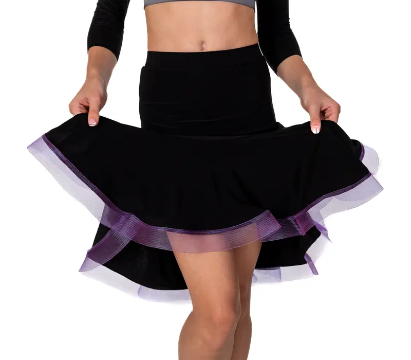 Kinderrock für Latin Basic – Schwarz/Lavendel