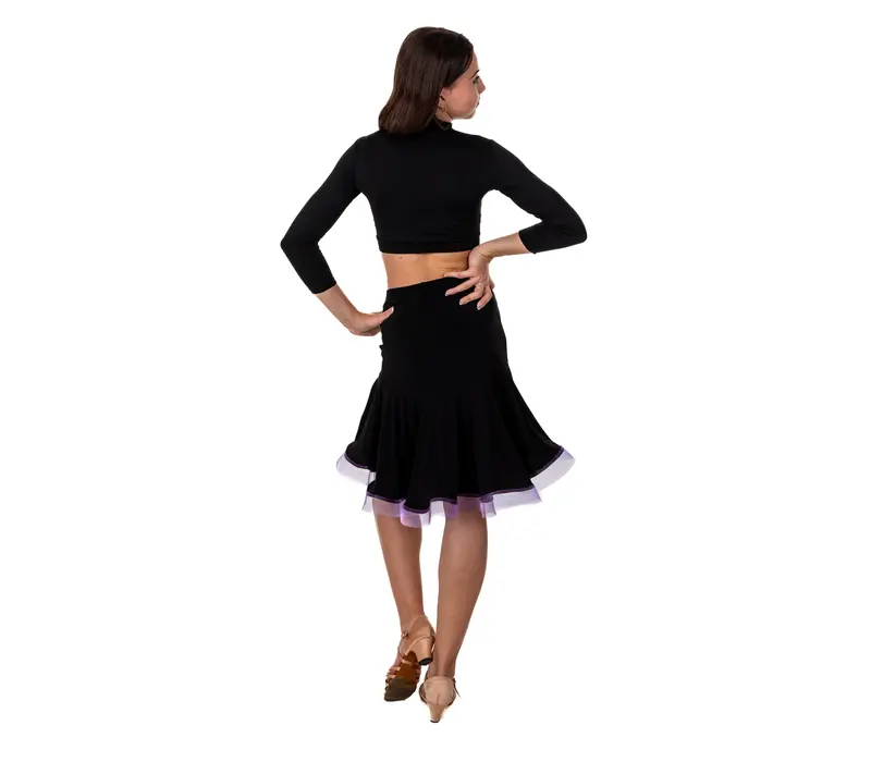 Kinderrock für Latin Basic – Schwarz/Lavendel