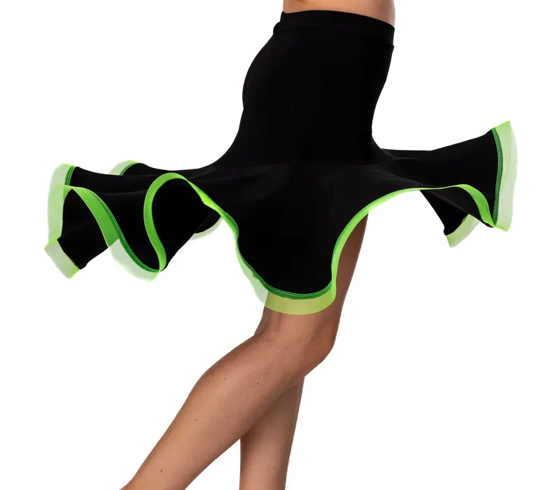 Kinderrock für Latino Basic – Schwarz/Neongrün