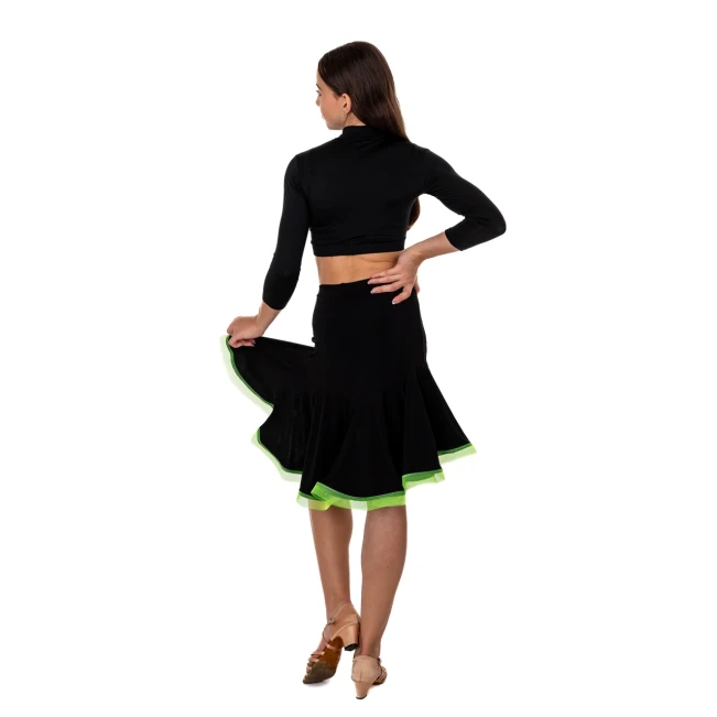 Kinderrock für Latino Basic – Schwarz/Neongrün