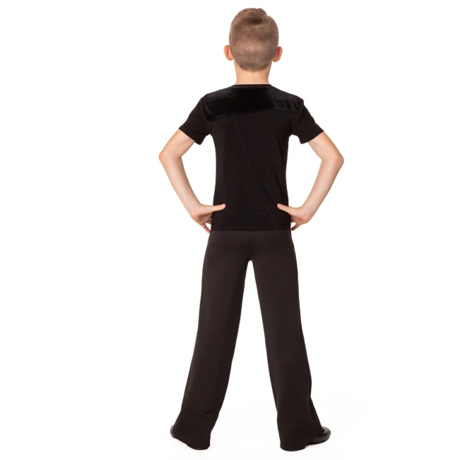 Jungen-T-Shirt für Gesellschaftstanz basic Jungen-T-Shirt für Gesellschaftstanz basic – Braun – chocolate