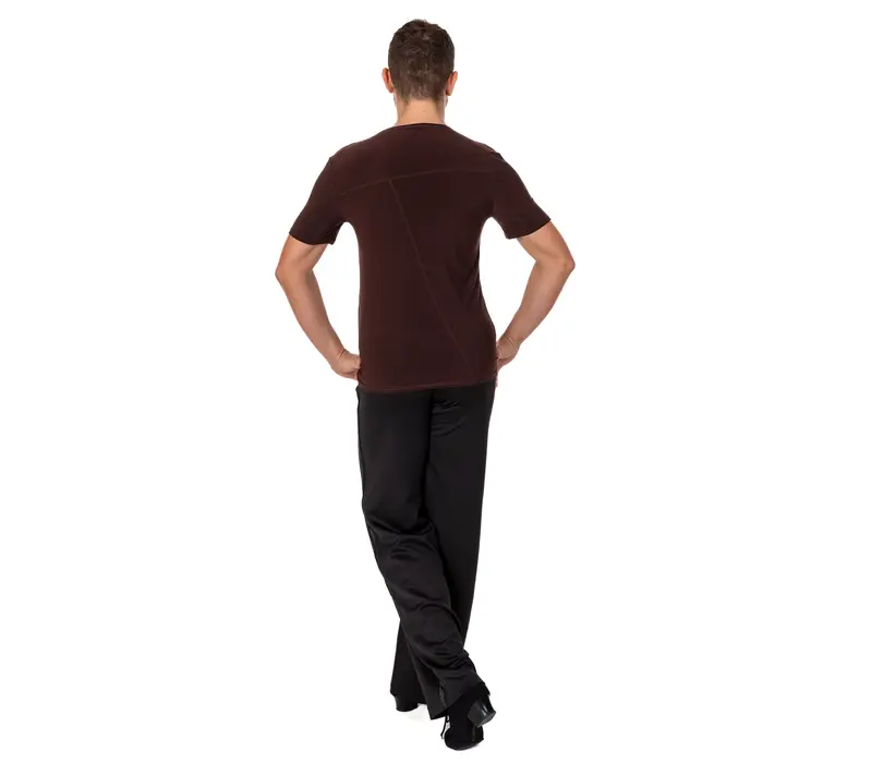 Herren-T-Shirt für Gesellschaftstanz Basic - Braun - chocolate Herren-T-Shirt für Gesellschaftstanz Basic - Braun - chocolate
