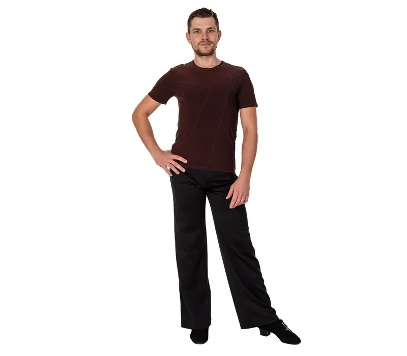 Herren-T-Shirt für Gesellschaftstanz Basic Herren-T-Shirt für Gesellschaftstanz Basic - Braun - chocolate