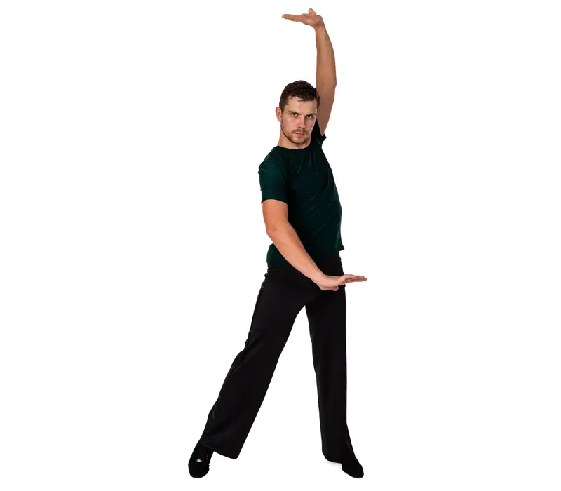 Herren-T-Shirt für Gesellschaftstanz Basic – Grün – dark green Herren-T-Shirt für Gesellschaftstanz Basic – Grün – dark green