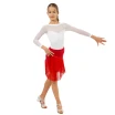 FSD Basic, Mädchen-Latinosrock mit Fransen - Rot - red FSD Basic, Mädchen-Latinosrock mit Fransen - Rot - red