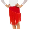 FSD Basic, Mädchen-Latinosrock mit Fransen - Rot - red FSD Basic, Mädchen-Latinosrock mit Fransen - Rot - red