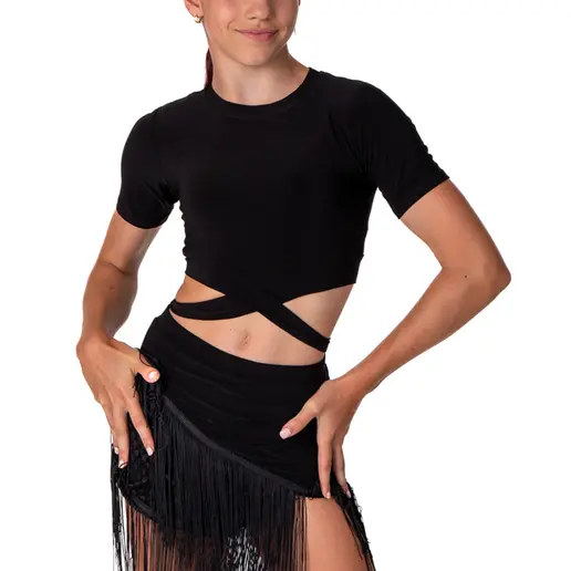 FSD Beny, Top mit kurzem Ärmel und zum Binden für Mädchen