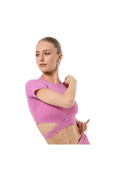 Benita, Damentop mit kurzen Ärmeln und Bindeband