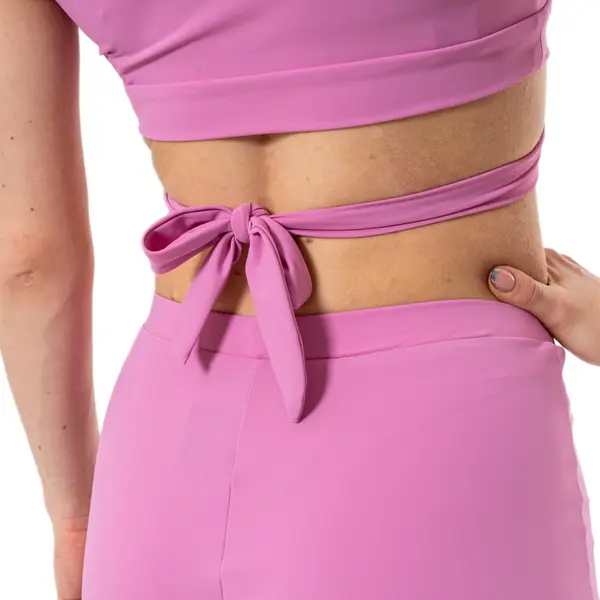 Benita, Damentop mit kurzen Ärmeln und Bindeband Benita, Damentop mit kurzen Ärmeln und Bindeband