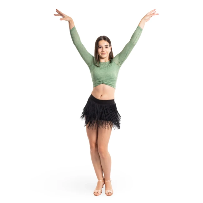 Natty, Damen-Shorts mit farbigen Fransen