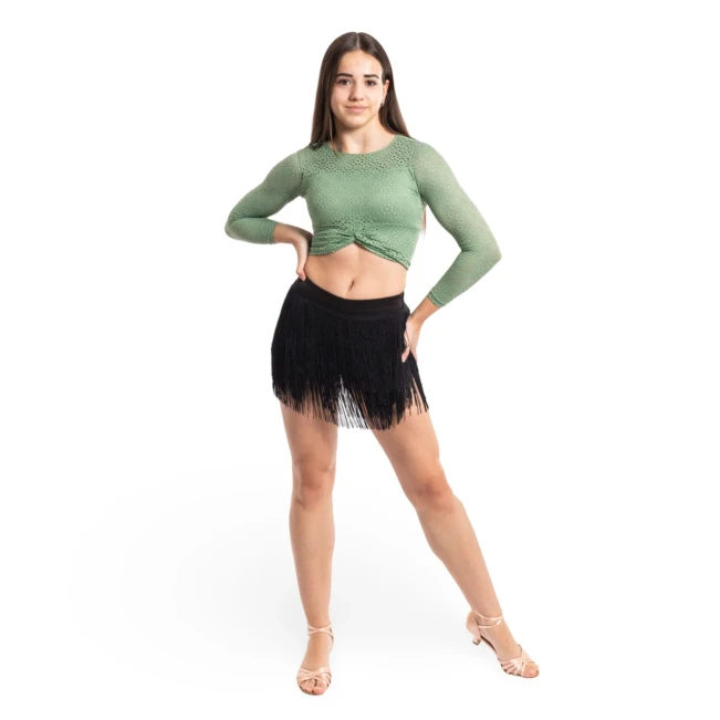 FSD Natty, Mädchen-Shorts mit farbigen Fransen FSD Natty, Mädchen-Shorts mit farbigen Fransen