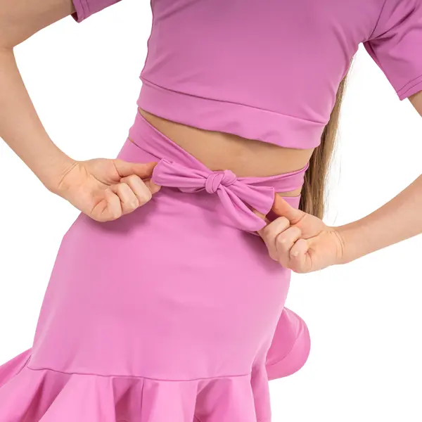 FSD Benita, Top mit kurzem Ärmel und Bindung für Mädchen