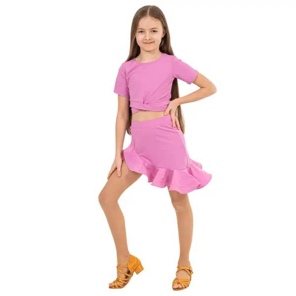 FSD Benita, Top mit kurzem Ärmel und Bindung für Mädchen