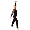 Claudia, Body für Damen mit transparenten, gepunkteten Ärmeln Claudia, Body für Damen mit transparenten, gepunkteten Ärmeln