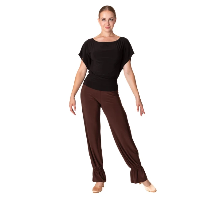 Jana, Damen-Trainingshose Jana, Damenhose fürs Training - Braun - chocolate