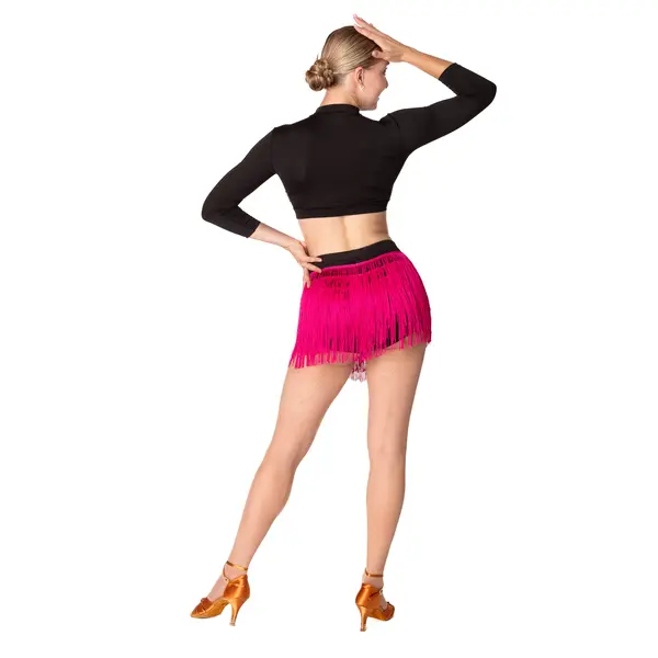 Natty, Damen-Shorts mit farbigen Fransen