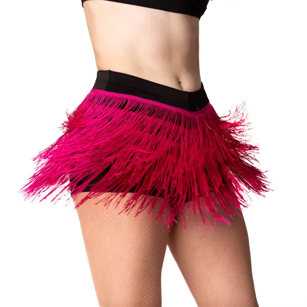 Natty, Damen-Shorts mit farbigen Fransen