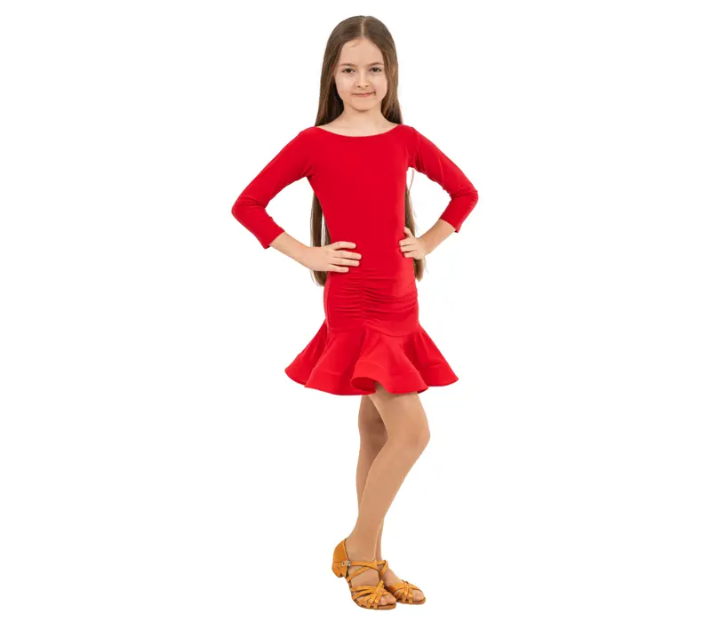 FSD Olívia, Latino-Kleid für Mädchen FSD Olívia, Mädchen-Latinokleid - Rot - red