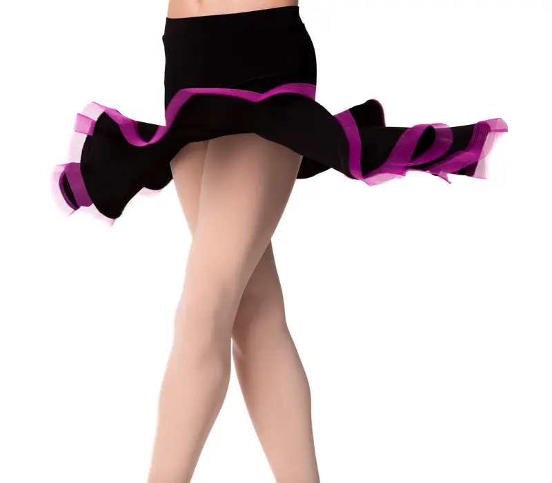 Kinderrock für Latino Basic – Schwarz/Karminrot