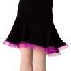 Kinderrock für Latino Basic – Schwarz/Karminrot