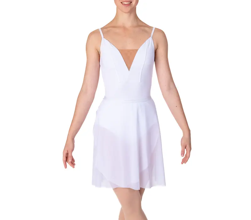 Brielle, Damen-Trikot mit dünnen Trägern – Weiß