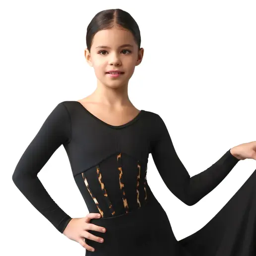 Grand Prix Daisy, Mädchen-Body mit langem Ärmel 
