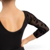 Grand Prix Danna flocked mesh, Body für Mädchen mit Netzärmeln Grand Prix Danna flocked mesh, Body für Mädchen mit Netzärmeln