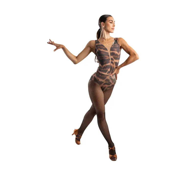Grand Prix Gabrielle Bachatica, Damen-Body mit breiten Trägern Grand Prix Gabrielle Bachatica, Damen-Body mit breiten Trägern - Braun - Wild toffee GP