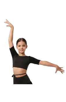 Grand Prix Iona Mini Noir, Mädchen-Wickeltop